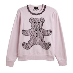 Teddy‎ Fresh bear sweater Lace Women Size Large Pink New With Tags